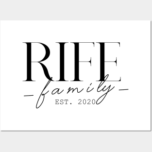 Rife Family EST. 2020, Surname, Rife Posters and Art